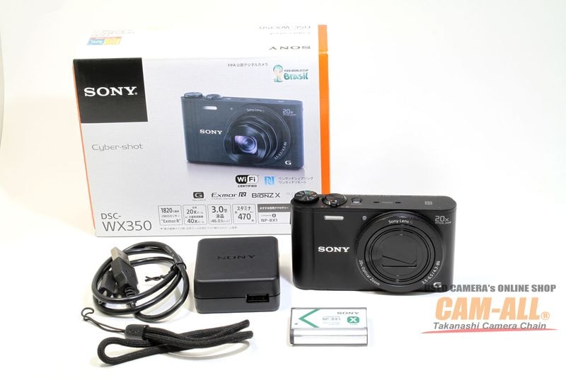 中古 ソニー DSC-WX350（現状品） 程度：B（並品）