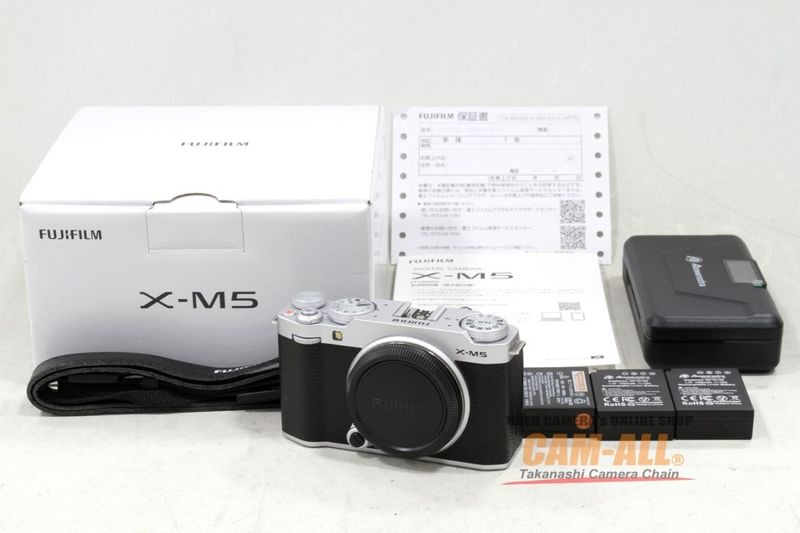 中古 フジフイルム X-M5 シルバーボディ 程度：A-（美品）