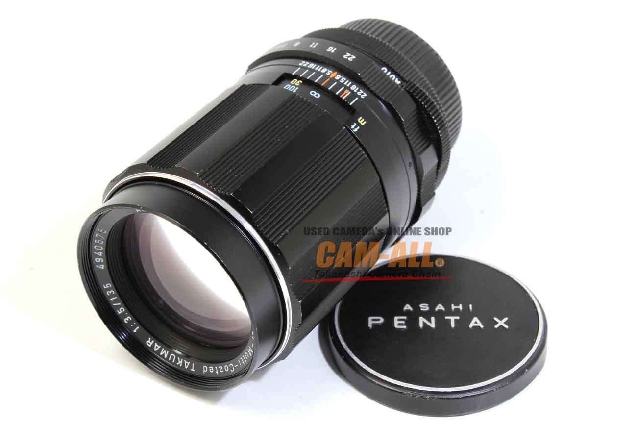 中古 ペンタックス SMCタクマー135mm F3.5 (M42マウント) 程度：B（並品）