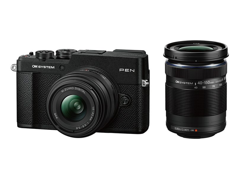 ���ʡ�OM�����ƥࡡPEN �֥�å� �ܥǥ��� M.ZUIKO DIGITAL 14-42mm F3.5-5.6 III�� M.ZUIKO DIGITAL ED 40-150mm F4.0-5.6 R�ʥ֥�å��ˡ����֥륺���७�åȡ���2026ǯ10��30��ȯ��ͽ�ꡢ��ͽ������桪)