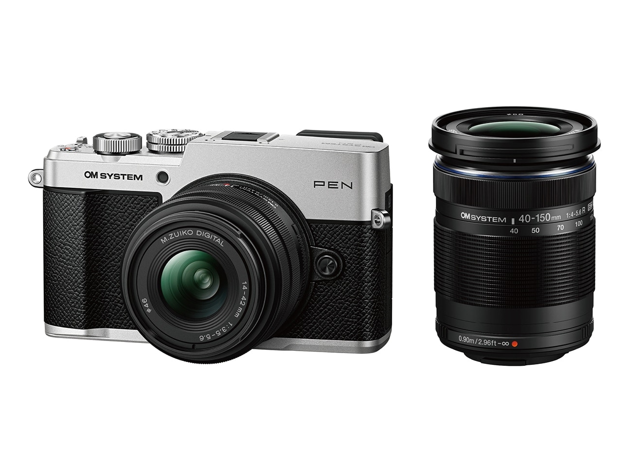 新品 OMシステム PEN シルバー ボディ＋ M.ZUIKO DIGITAL 14-42mm F3.5
