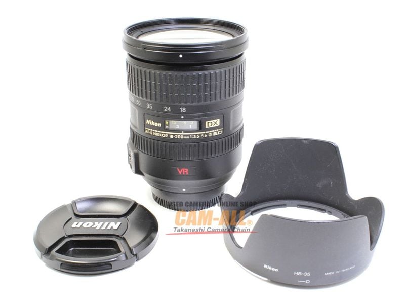 中古 ニコン AF-S DX18-200mm F3.5-5.6G VR 程度：AB-（良品マイナス）