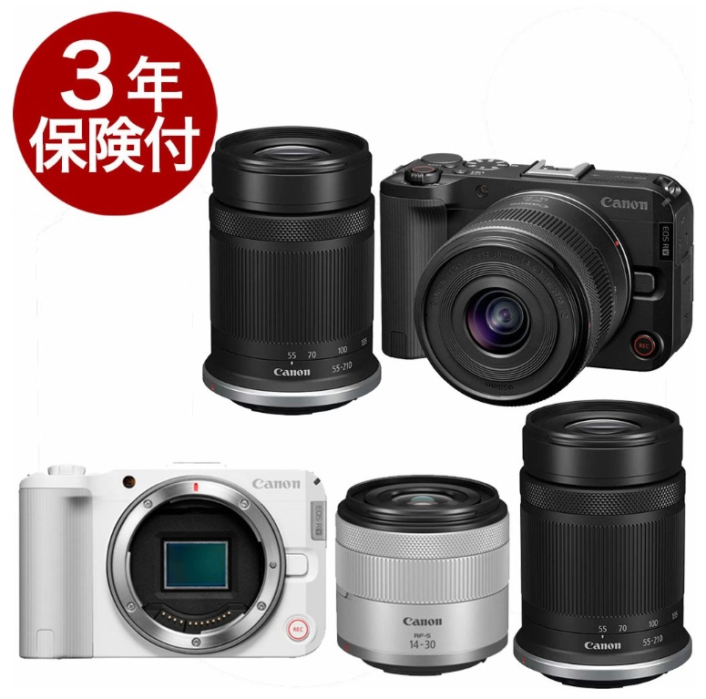 ��~8/19�ޤǴ��ָ����ò���[3ǯ�ݸ���]����Υ� EOS R50V���֥륺���७�å� �֥�å����ۥ磻�ȡ�2-3�Ķ������ȯ����APS-C���������󥵡��ߥ顼�쥹��㥫���RF-S14-30 IS STM PZɸ�ॺ�����󥺡�RF-S55-210mm F5-7.1 IS STM˾�󥺡����󥺥��å�