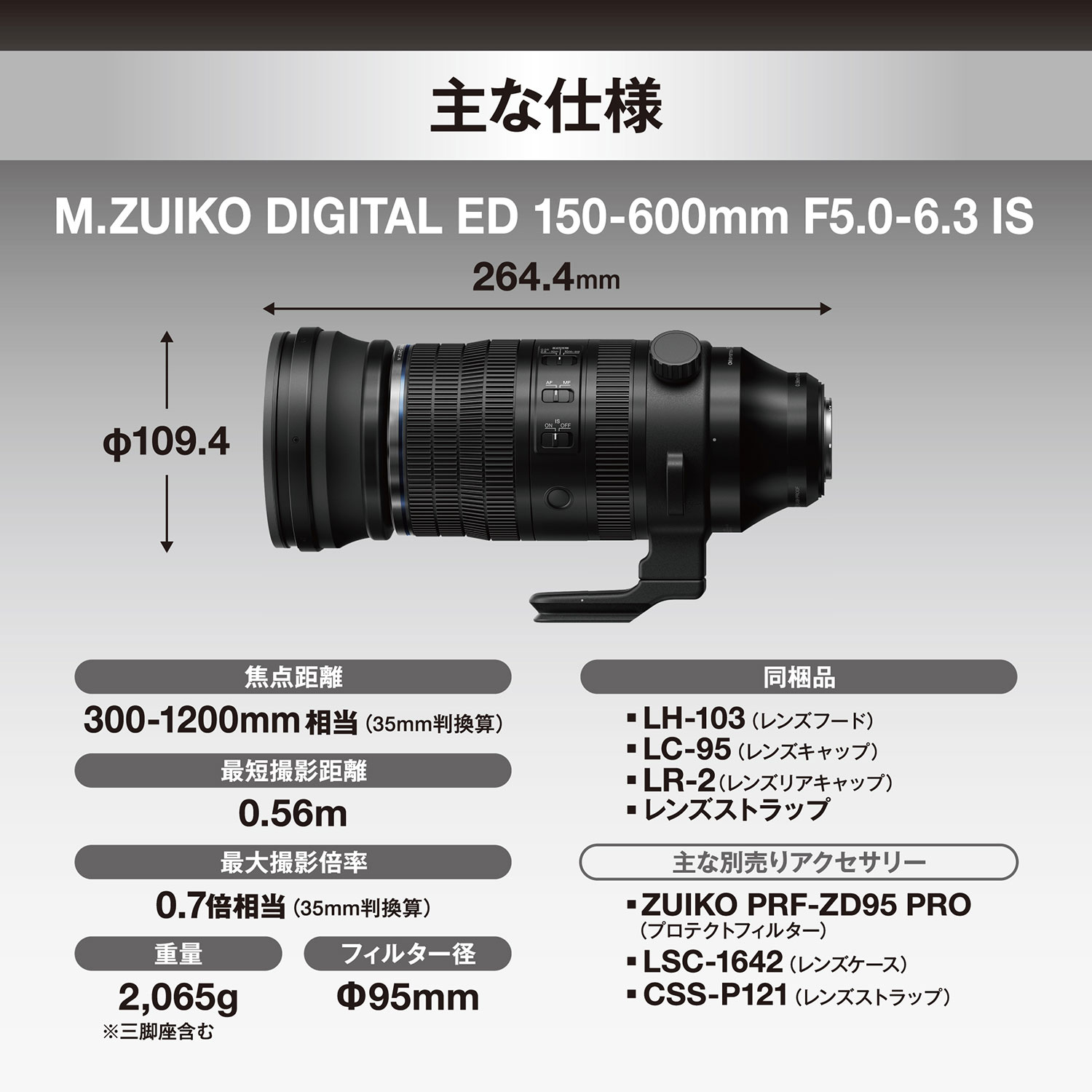 [3ǯ�ݸ���] OM �����ƥ�/OLYMPUS M.ZUIKO DIGITAL ED 150-600mm F5.0-6.3 IS ��֤�������Ķ˾�󥺡�����