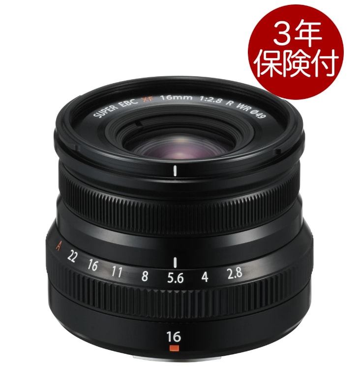 [3ǯ�ݸ���]�ٻΥե���� �ե��Υ��� Fujifilm F XF16mmF2.8 R WR Black��Ǽ�����������١�X�ޥ����24mm��������ñ������� �֥�å�