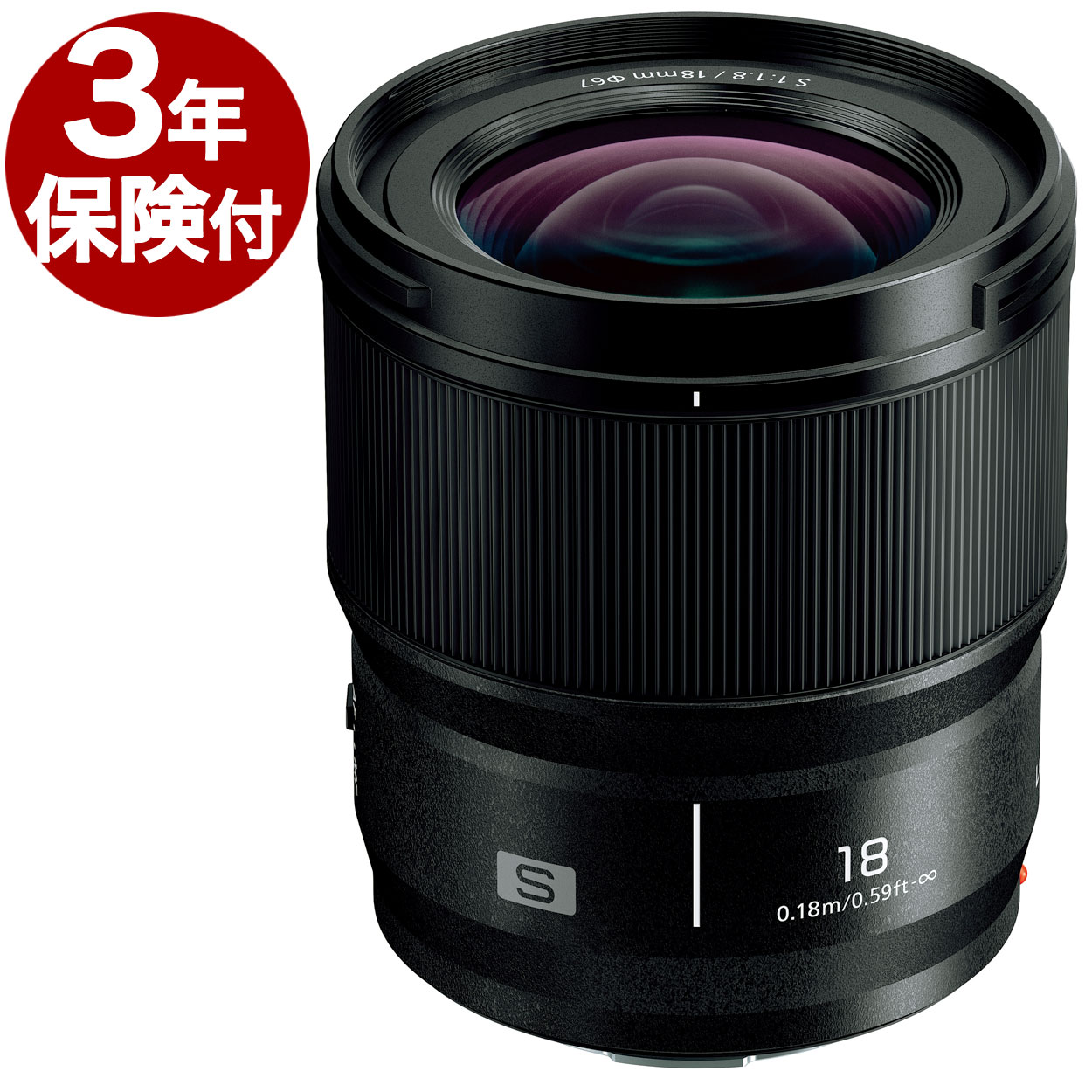 [��ǯ�ݸ���]�ѥʥ��˥å� LUMIX S18mm F1.8 S-S18 ����Ǽ����ǧ�١�Panasonic �ե륵�������S���꡼���Ѿ���Ķ���ѥ��