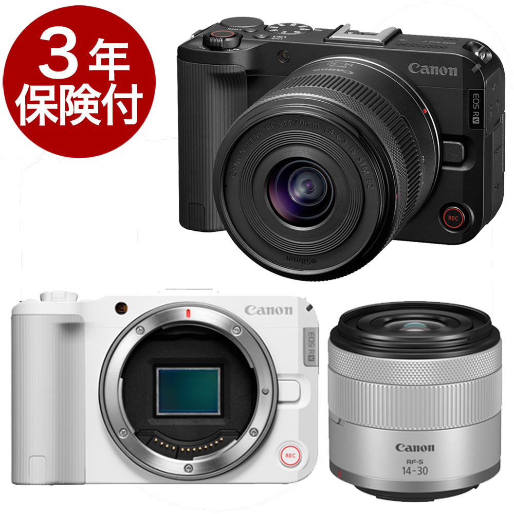 ��~8/19�ޤǴ��ָ����ò���[3ǯ�ݸ���]����Υ� EOS R50V��RF-S14-30 IS STM PZ��󥺥��å� �֥�å����ۥ磻�� ��2-3�Ķ������ȯ����APS-C���������󥵡��ߥ顼�쥹��㥫���ɸ�ॺ�����󥺥��å�