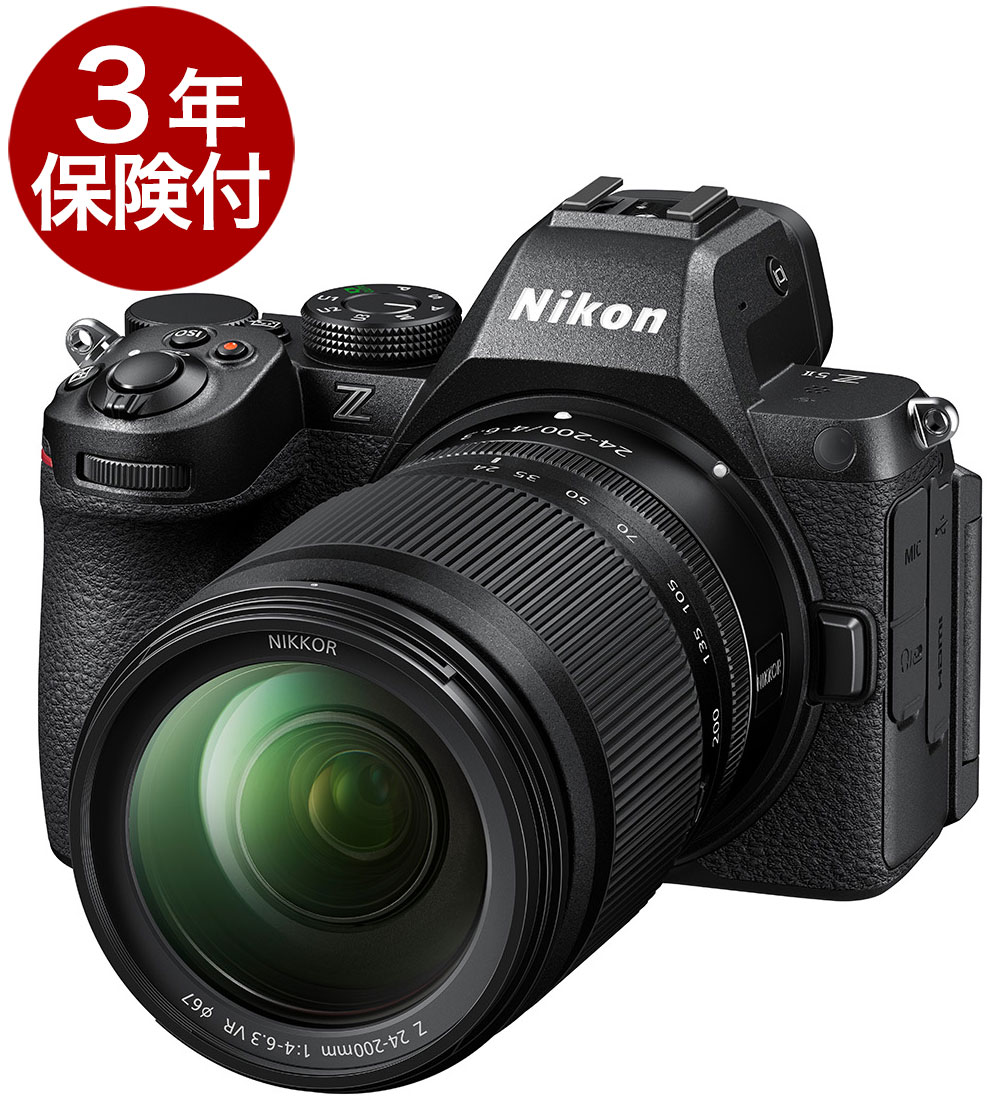 [3ǯ�ݸ���] Nikon Z5II 24-200 ��󥺥��åȡأ������Ķ������ȯ���٥˥���ߥ顼�쥹��� NIKKOR Z 24-200mm f/4-6.3 VR ����Ψ��֤�������ɸ�ॺ�����󥺥��å�