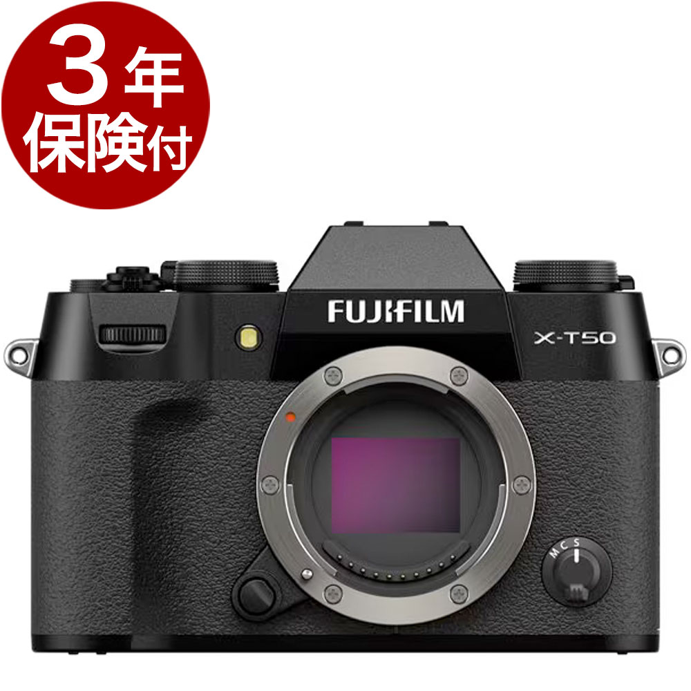 [3ǯ�ݸ���] FUJIFILM X-T50 �ܥǥ��� �֥�å�  2�����(���ܸ졦�Ѹ�)�б���ǥ��Ǽ�����������١�XT50 �ߥ顼�쥹���Black�ܥǥ������å� F X-T50-B JP