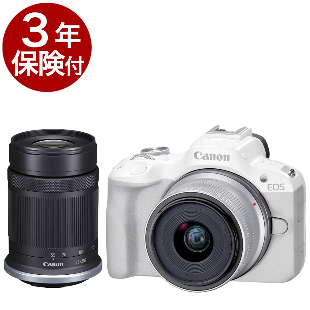 [3ǯݸ]Υ EOS R50֥륺७å ۥ磻 APS-C󥵡ߥ顼쥹㥫֥륺󥺥åȡǼ١