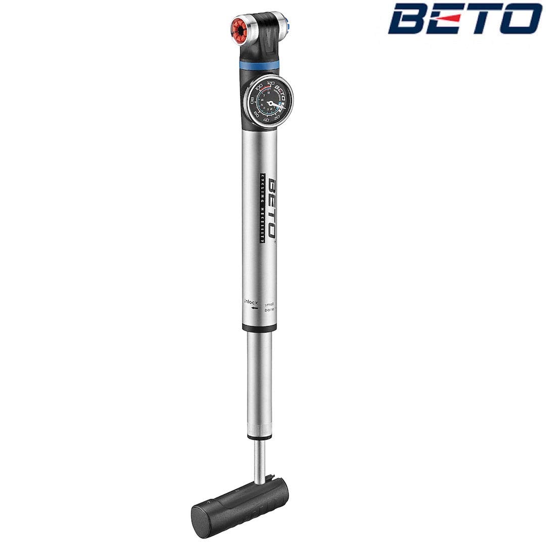 可変式携帯ポンプ 120psi 2WAYゲージ付 EZ-032AG | 自転車用