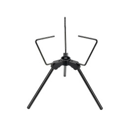 スマートスタンド ショートタイプ アッパーサポート（五徳）付き ガススタンド 黒ギア BKZ02|ガスコンロ用アクセサリー