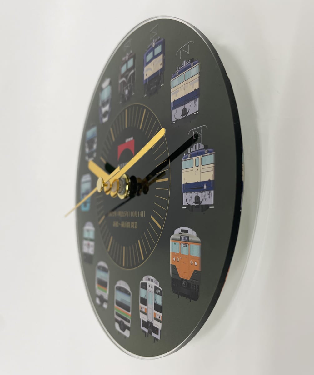 米子鉄道局さよなら記念きっぷ付き壁掛け時計　鉄道マニア必見 米子鉄道局さよなら記念きっぷ付き壁掛け時計 鉄道マニア必見