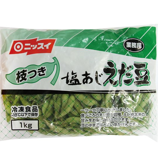 枝豆（2点） ニッスイ）枝付塩味えだ豆 | すべての商品 | 通販 名鉄カナエル