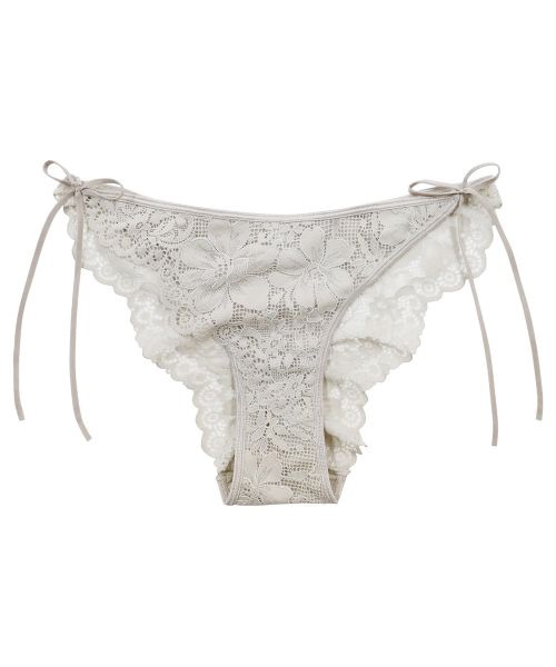 Pleat サイドリボンショーツ / Beige