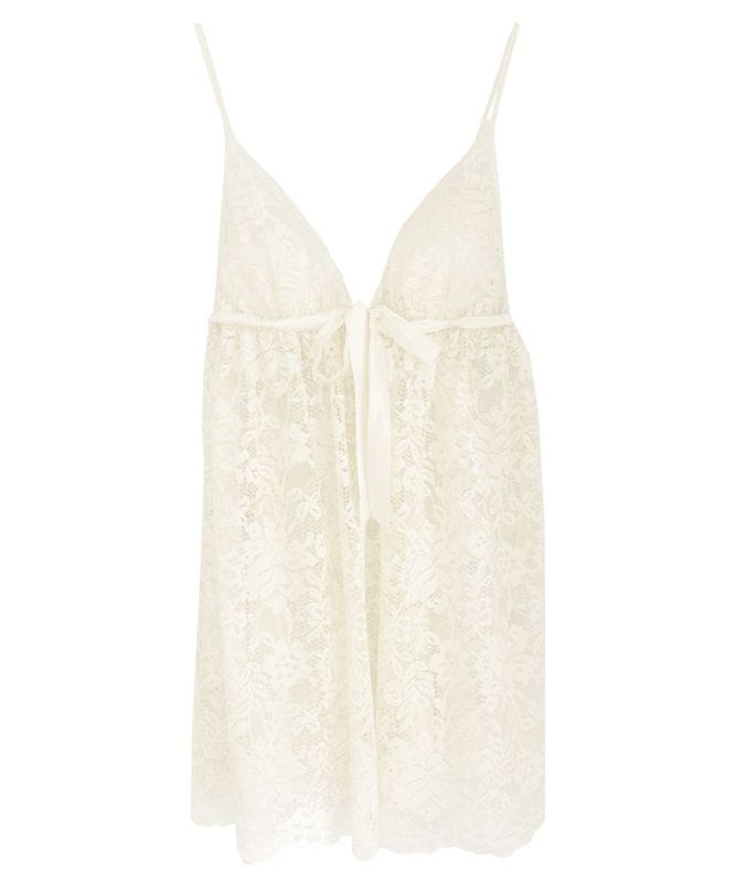 Timeless 総レースベビードール＆ショーツ / Cream