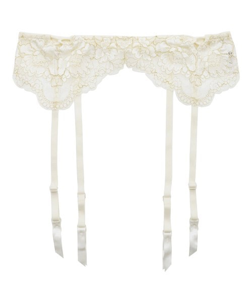 Timeless レースガーターベルト / Cream