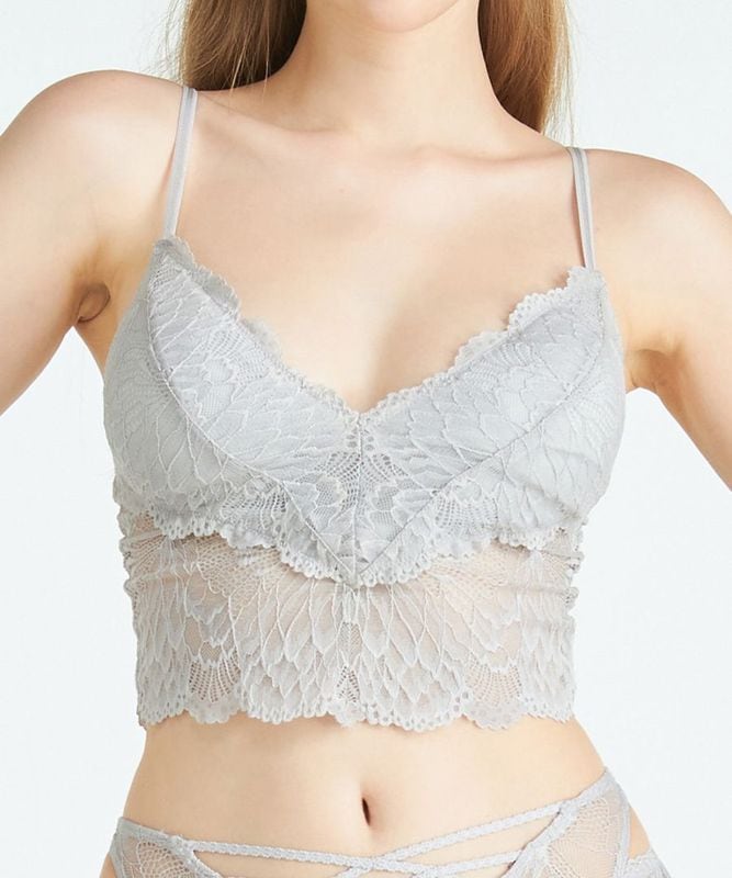 Amour カップ付きショートキャミ / Grey