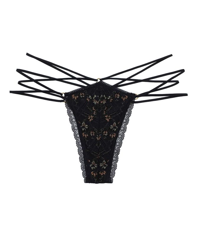 Grace ストリングデザインショーツ / Black