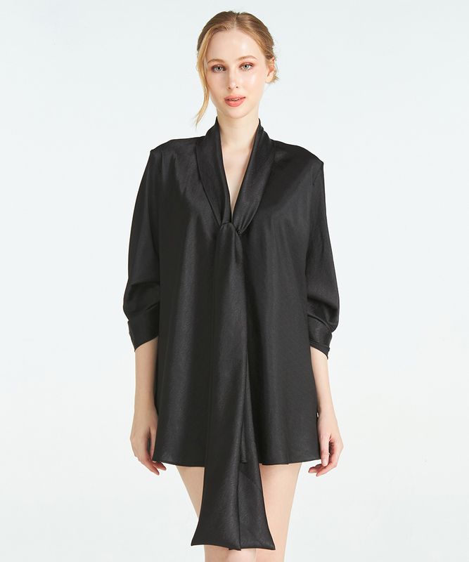 Grace ボウタイライクガウン / Black