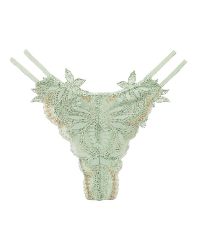 Luxe モチーフレースバックデザインショーツ / Light Green