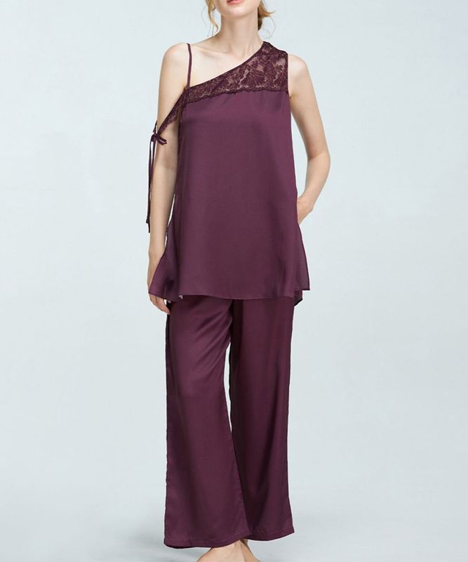 Harmony in Bloom ロングパンツセットアップ / Dark Purple