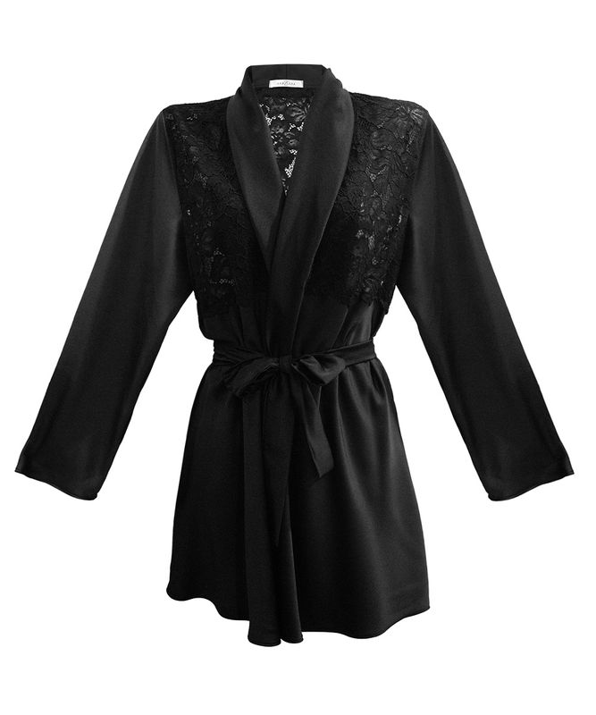 Melodie レースコンビガウン / Black