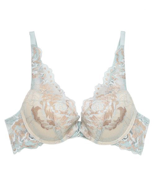 Rose3 デコルテレースモールドカップブラジャー / Green