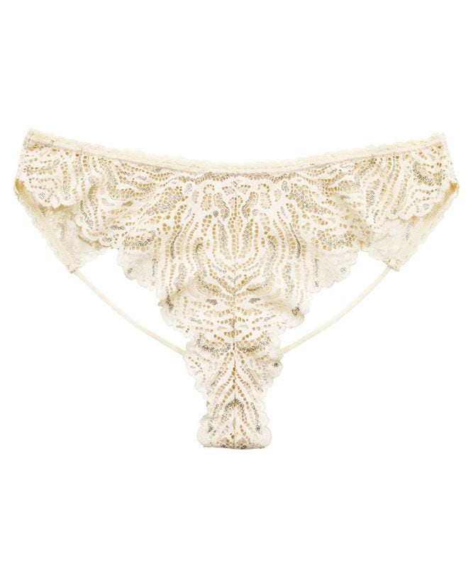 Vintage バックオープンデザインショーツ / Ivory