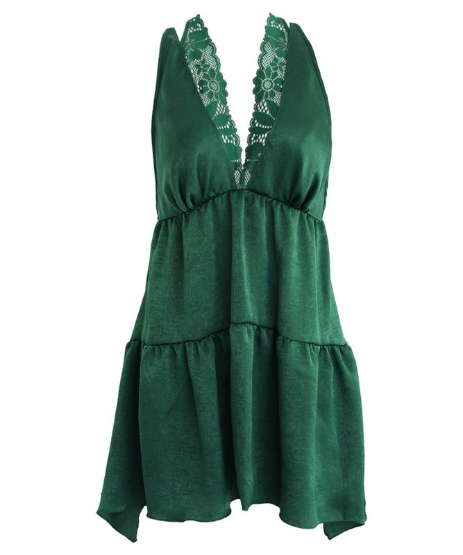 Sensual ティアードベビードール / Green