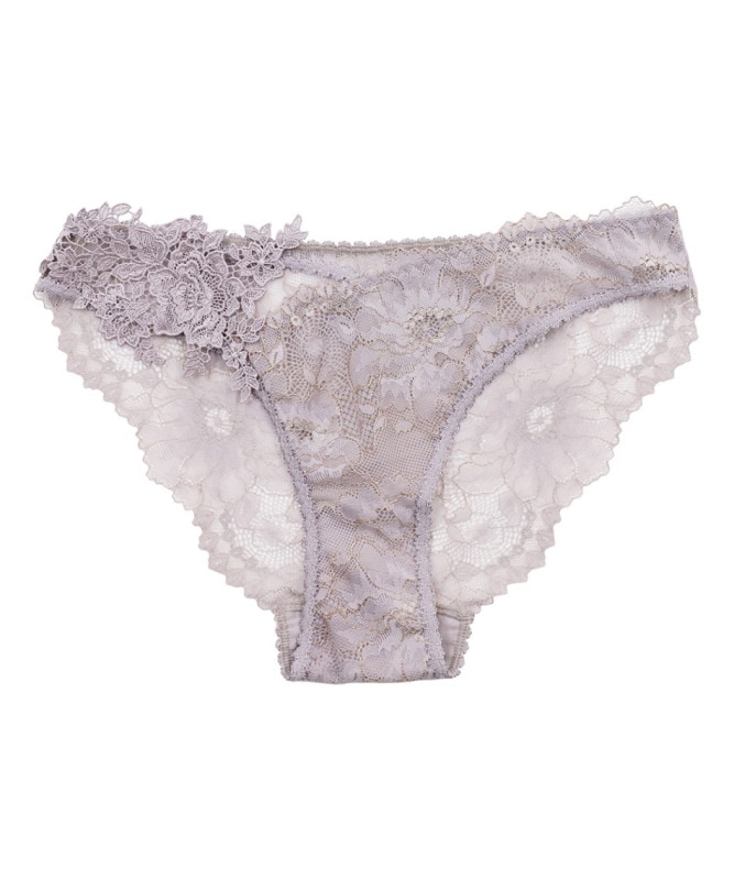 Romance アシンメトリーレースショーツ / Purple