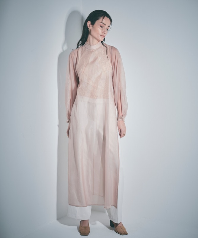 シアーワンピース / Pink Beige