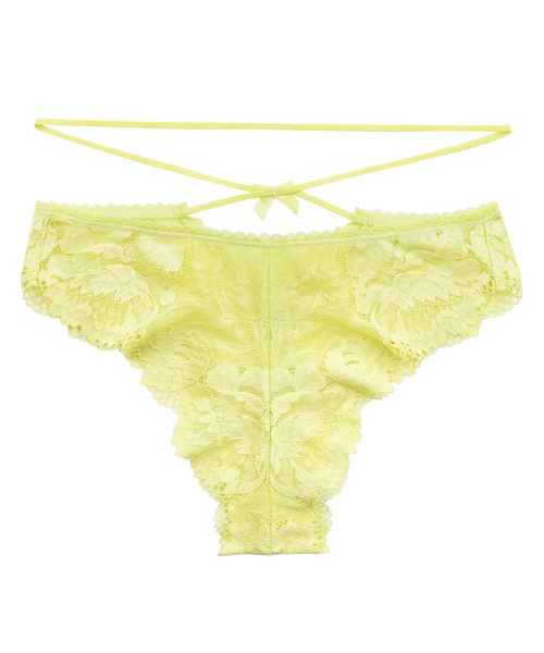 Mixing ストリングデザインレースショーツ / Yellow