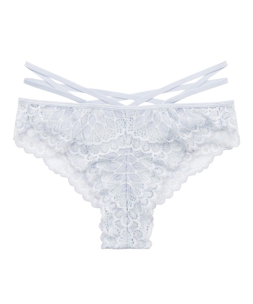 Luxurious ストリングデザインレースショーツ / Blue