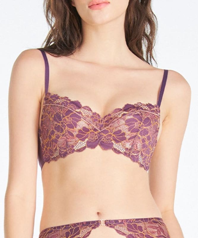 Flourish デコルテメイクブラジャー / Purple