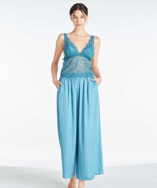 Ultra ロングパンツセットアップ / Turquoise