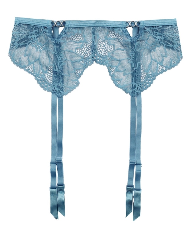 Ultra レースガーターベルト / Turquoise