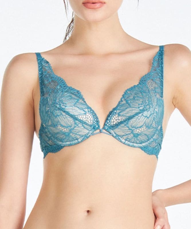 Ultra デコルテレースモールドカップブラジャー / Turquoise