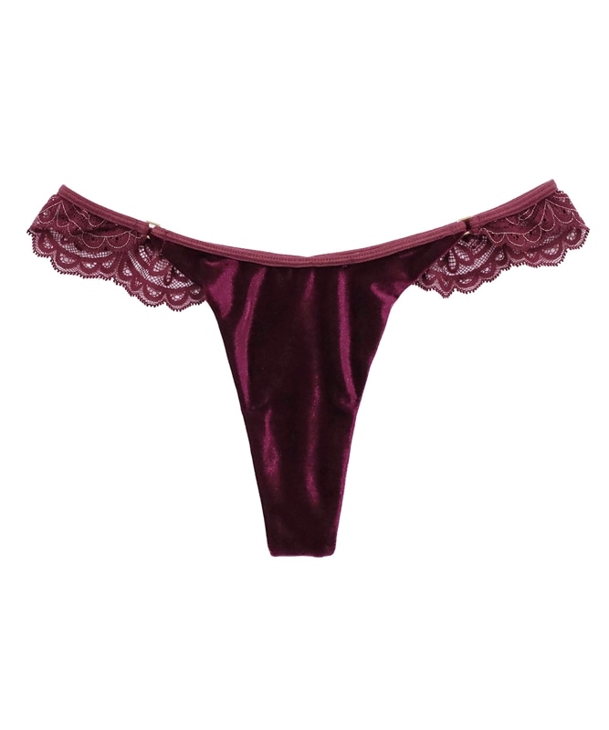 Mystic ベロア×レースソング / Maroon