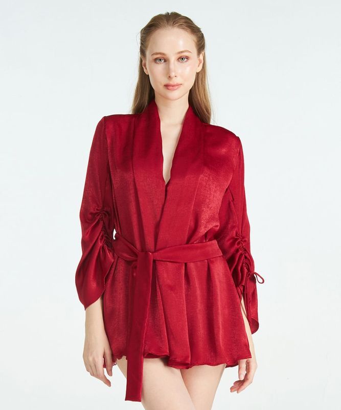 Amour ドロストスリーブガウン / Red