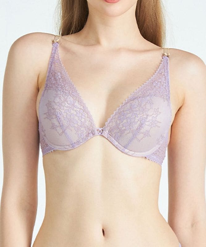 Reflex デコルテレースモールドカップブラジャー / Purple