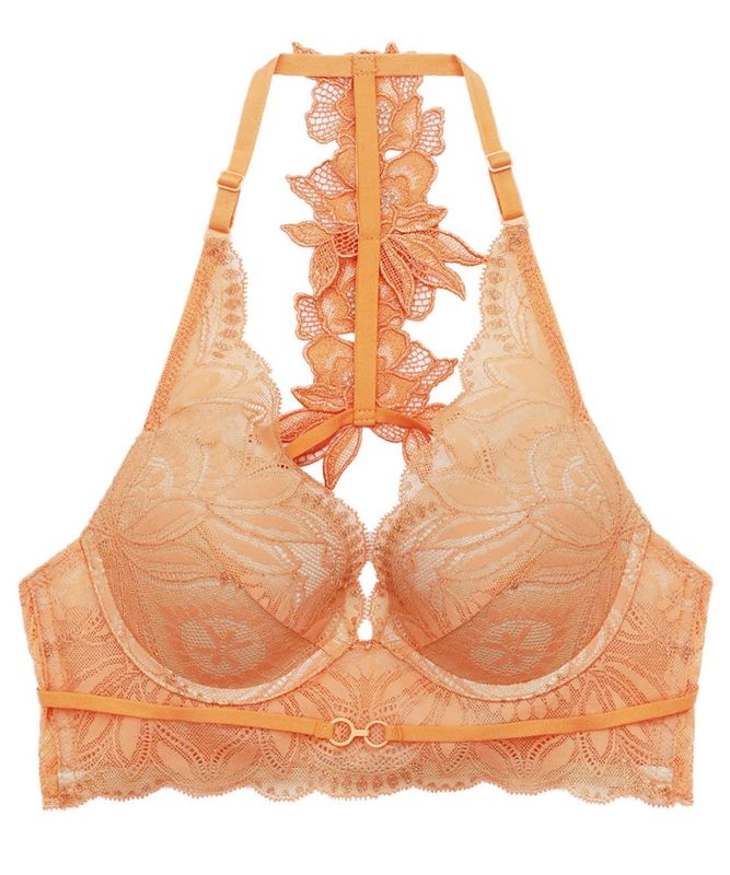 Luxe バックデザイン2WAYロングラインブラジャー / Orange