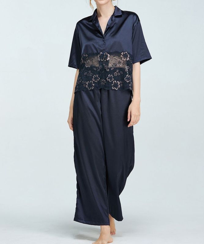 Waltz レースコンビナイトウェア/ Navy