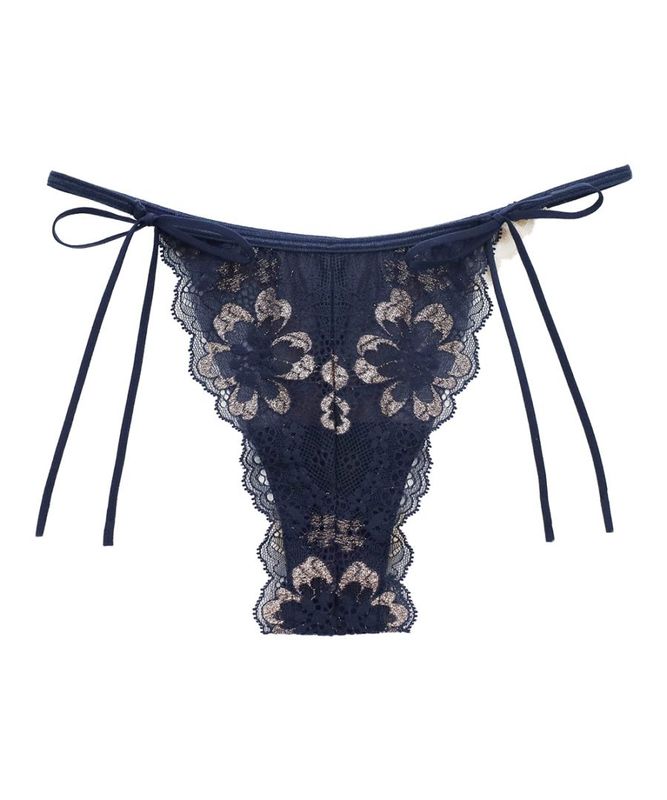 Waltz サイドリボンレースソング / Navy