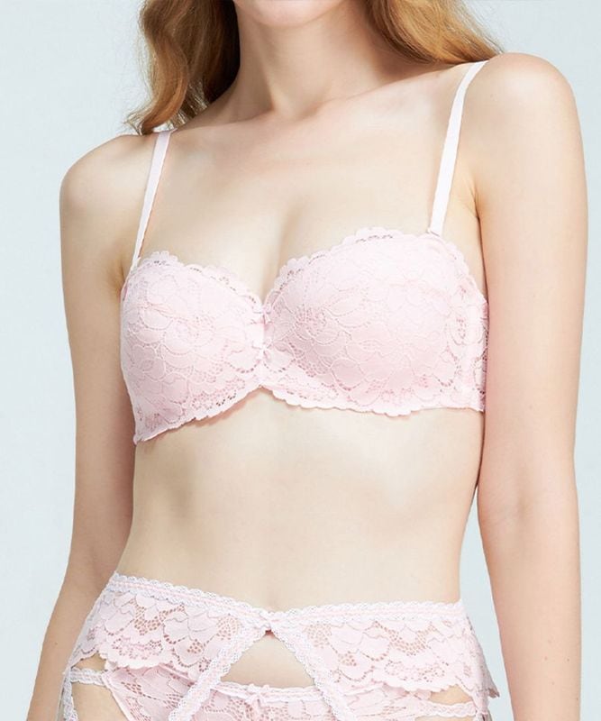Rosy ストラップレスデコルテメイクブラジャー / Pink