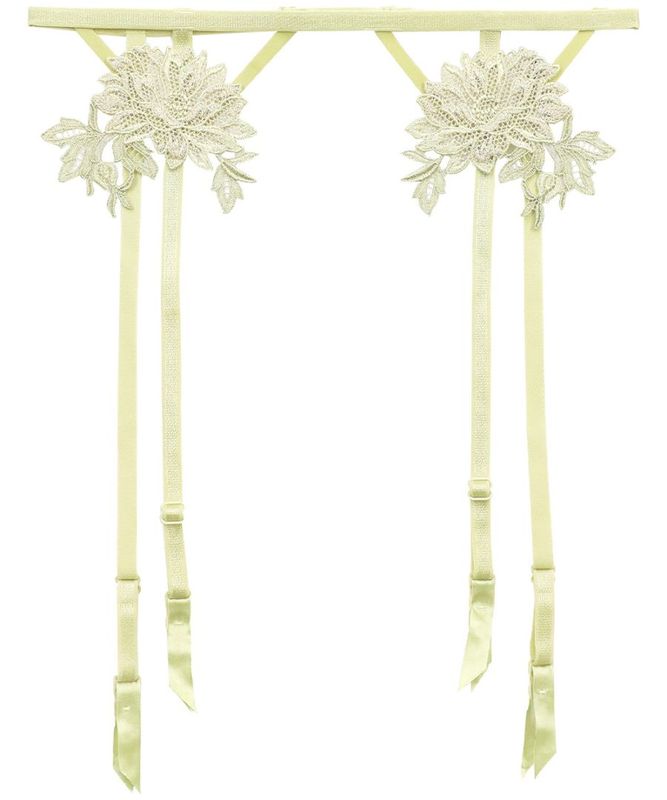 Harmony in Bloom モチーフレースガーターベルト / Yellow