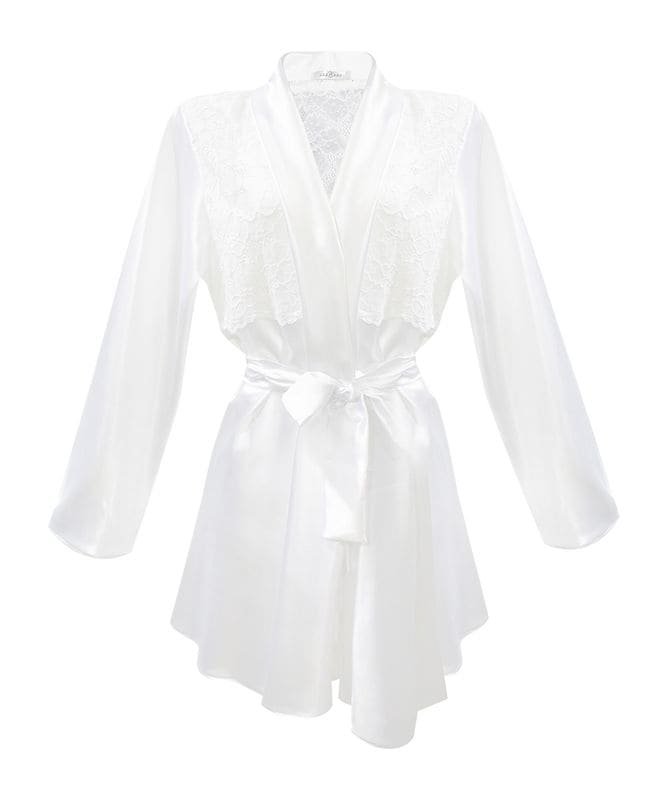 Melodie レースコンビガウン / White