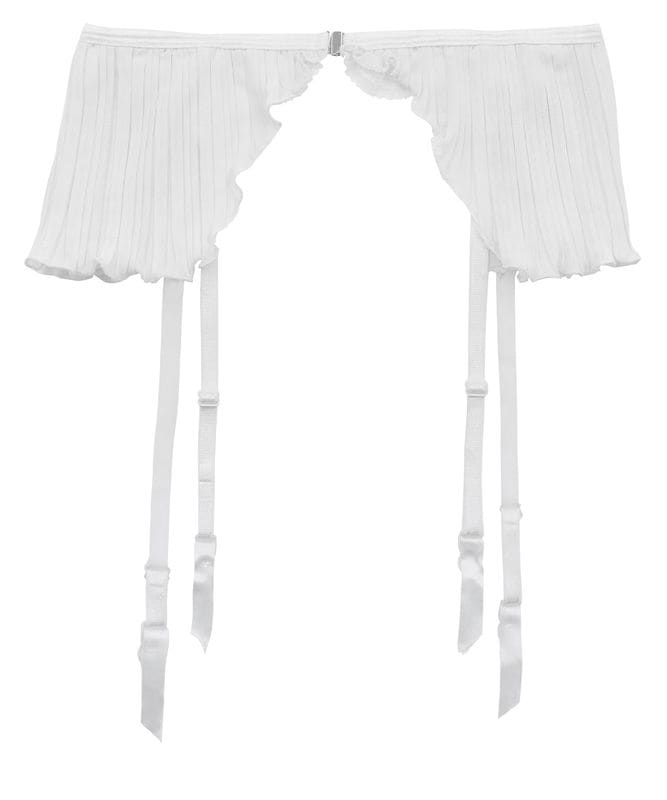 Melodie プリーツガーターベルト / White