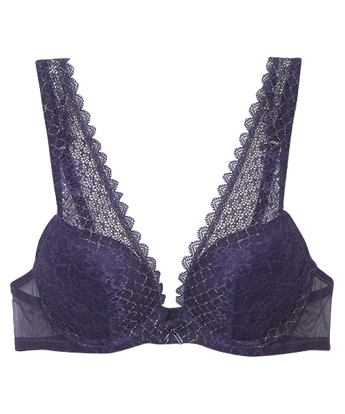 Butterfly 3/4モールドカップブラジャー / Purple