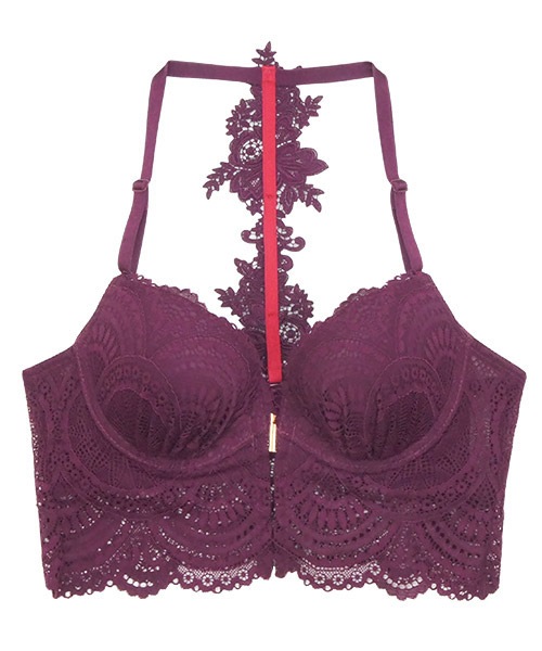 Royal3 3/4カップロングラインブラジャー / Maroon